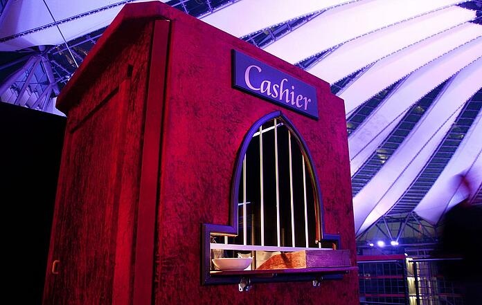 Cashier's desk at the Sage Royal at Potsdamer Platz